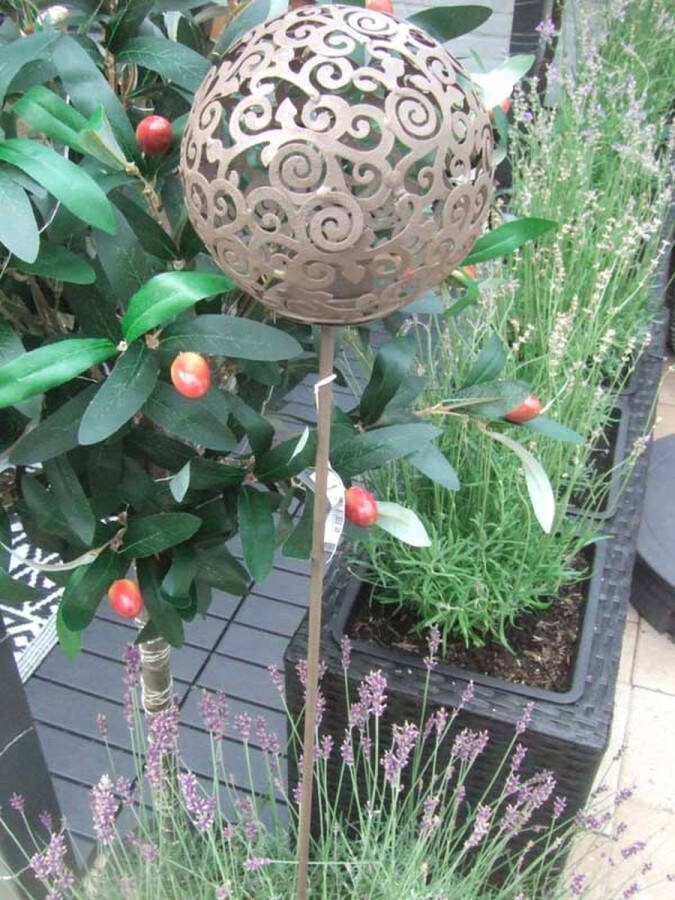 Barn12 Rusty ball windlicht insteker