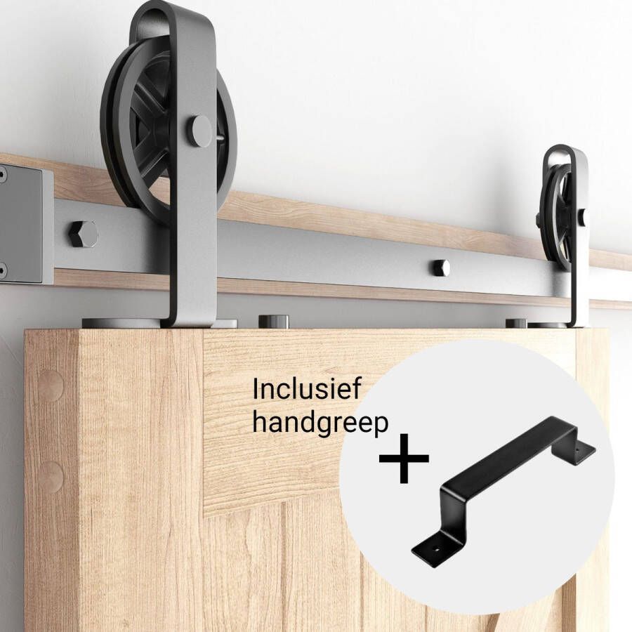 Barnwood Originals Schuifdeursysteem Spaakwiel Topmontage inclusief Deurgreep