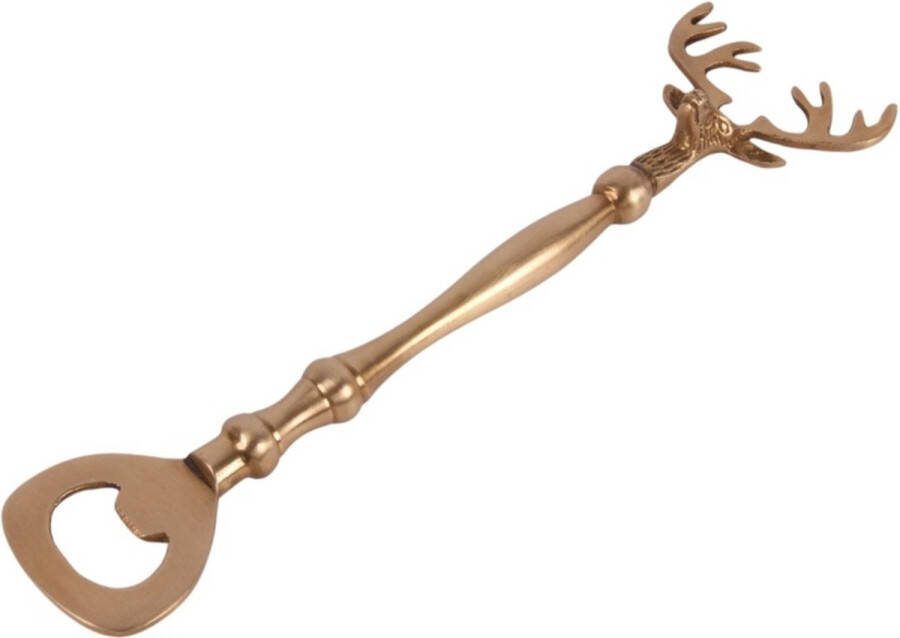 Baroque Opener Flesopener Hert koper 22 cm 22x4x1 Brass