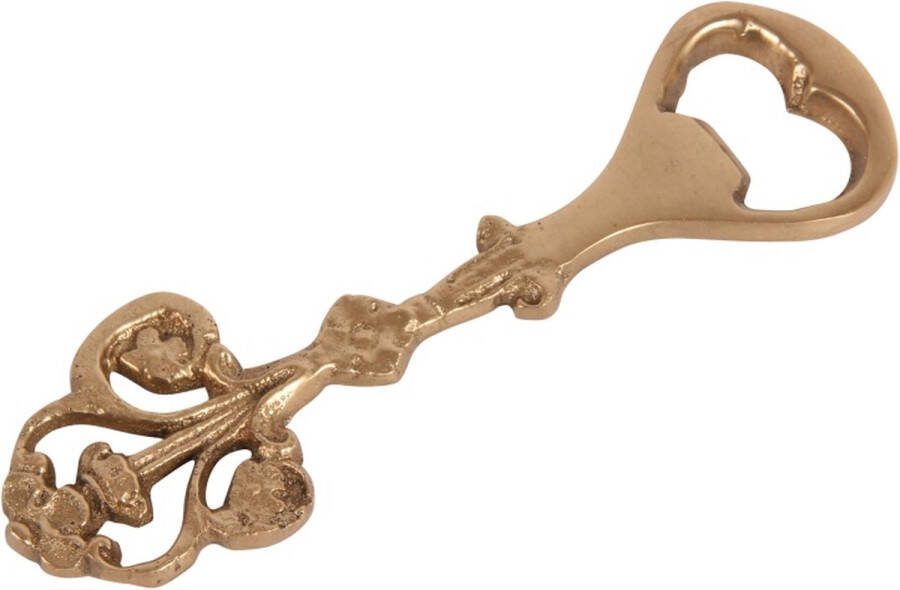 Baroque Opener Flesopener koper 12 cm 12x4.5x1 Brass