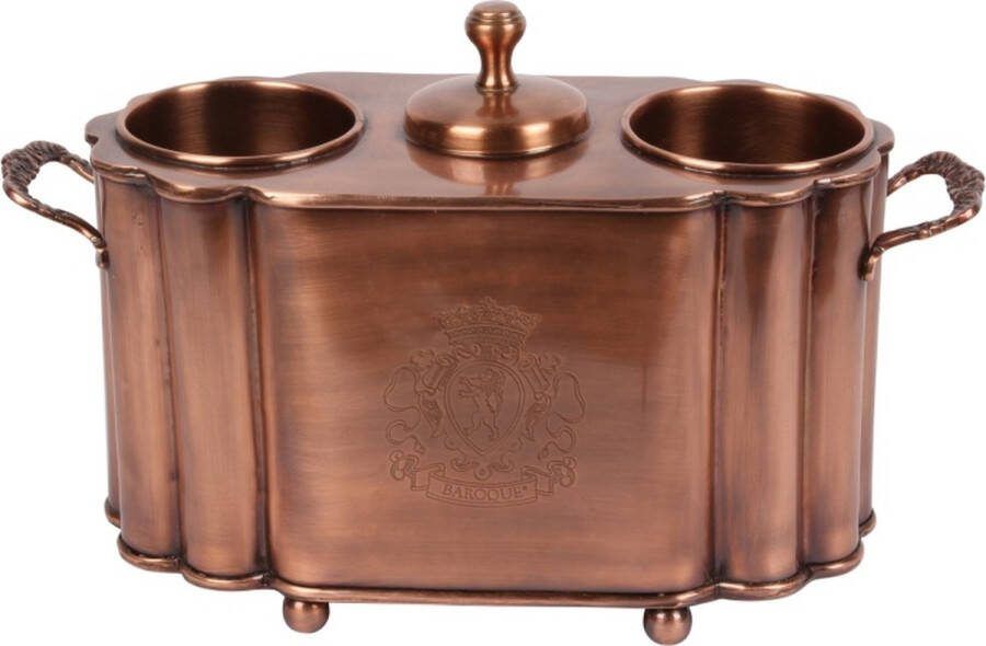 Baroque Wijnkoeler Wijn champagne koper 24x38x15 cm 24x38x15 Brass
