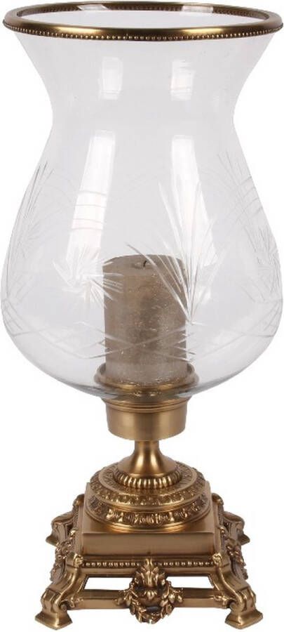 Baroque Windlicht Samira 50 cm 50x24x24 Brass+glass
