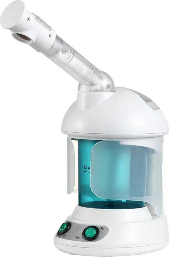 BarraDent ShopEighty8 Gezichtsstomer Stoomapparaat Tafelmodel Mini Spa Diepe Reiniging 350W Mondstuk 360° Salon Prive Wit