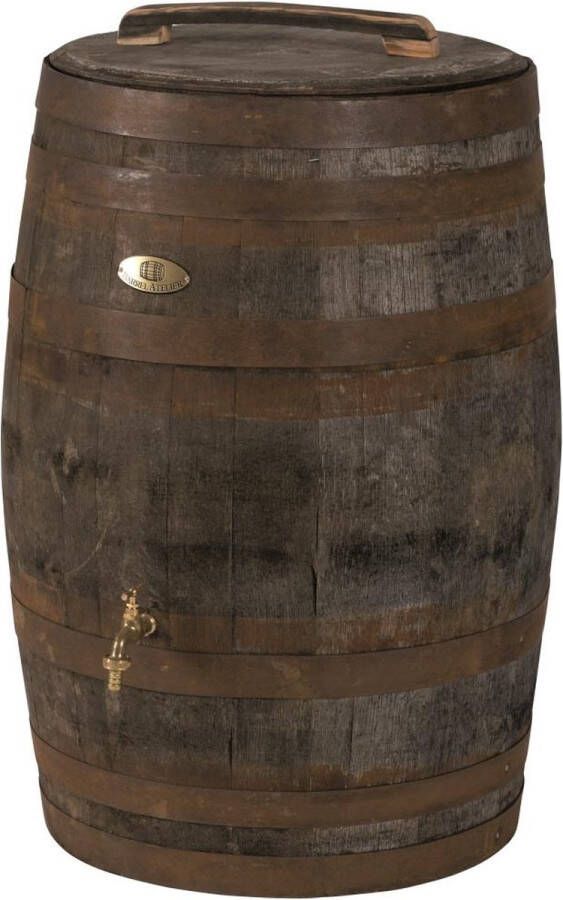 Barrelatelier.nl Houten Regenton Whisky los deksel 190L gat vulautomaat handvat messing logo en kraan Best verkochte Regenton 2022 2023 !!