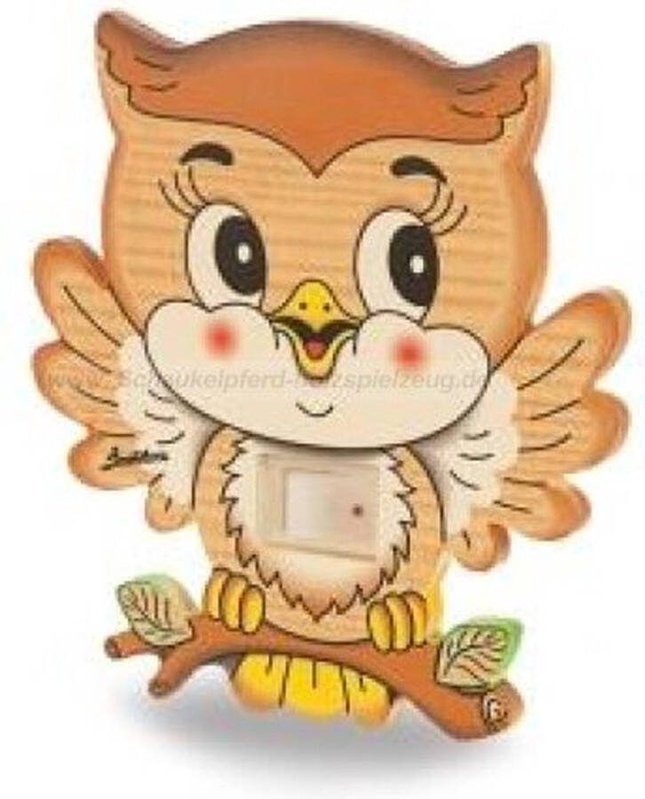 Bartolucci Nachtlamp hout Uil
