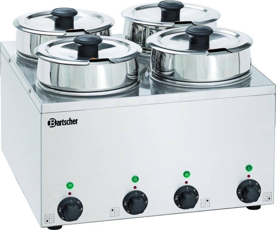 Bartscher Bain Marie Hotpot Elektrisch 4x 3 5 Liter 608035 Horeca & Professioneel
