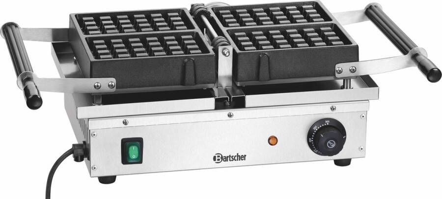 Bartscher RVS wafelijzer | 52 5(b) x 34(d) x 25(h) cm