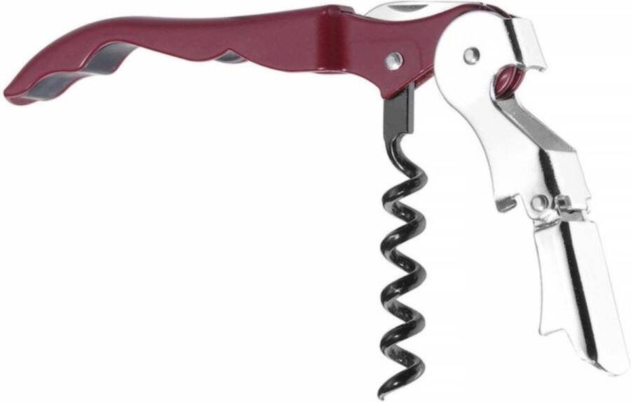 BarUp Kelnersmes met 3 Functies met Metalen Greep Rood Lengte: 12cm