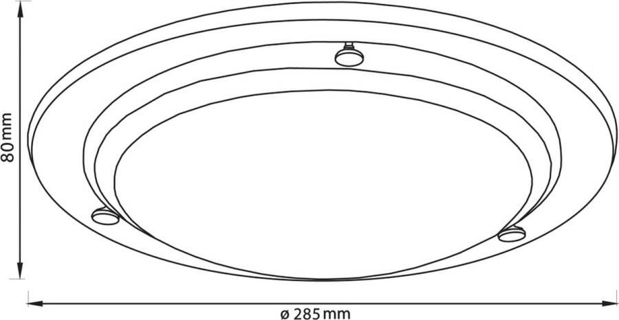 Baseline Plafondlamp Bale Wit ⌀28cm 12w