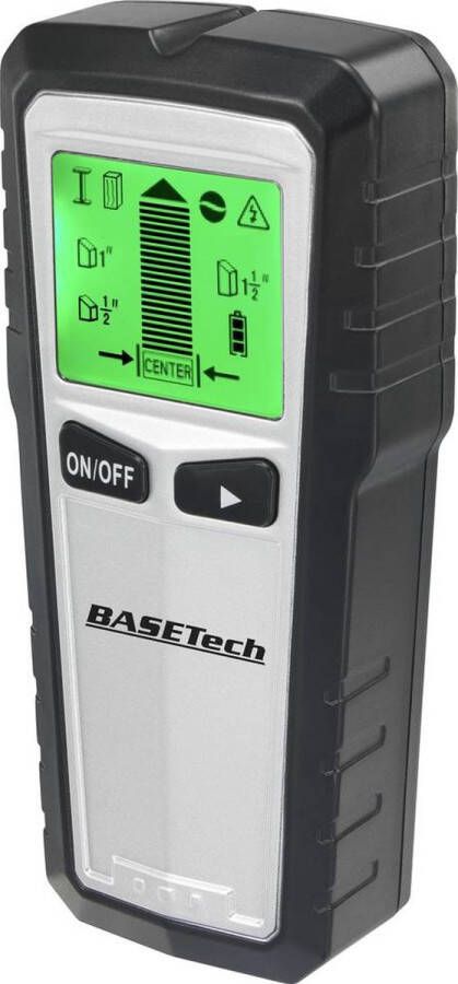 Basetech OG-430 Detectieapparaat TO-6481299 Geschikt voor Hout Non-ferrometaal Spanningsvoerende kabels Ferrometaal