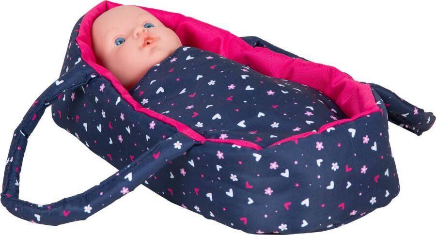 Basic 3 in1 Poppenwagen Blauw Roze