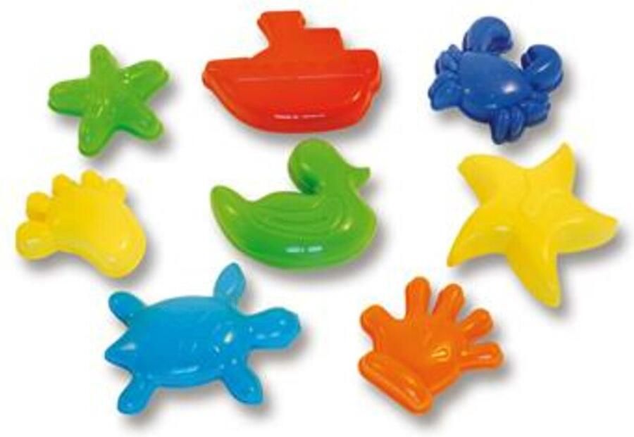 Basic Zand en Strand Zandvormen 8-delig