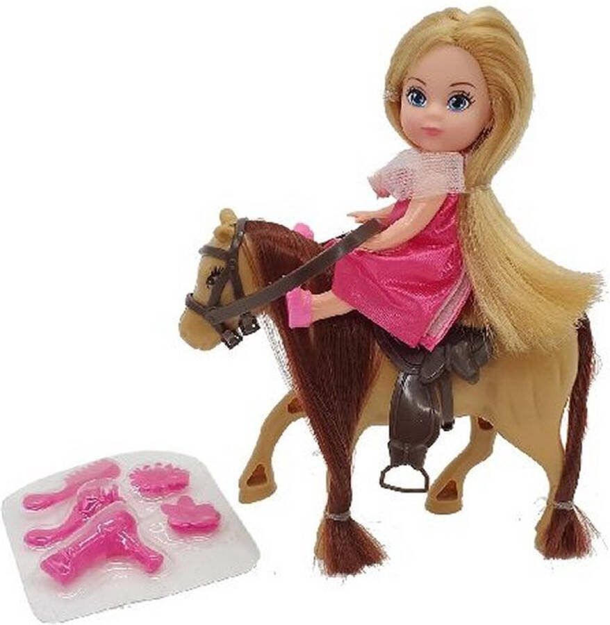 Basic Calleigh Mini Paard met Pop + Accessoires Assorti