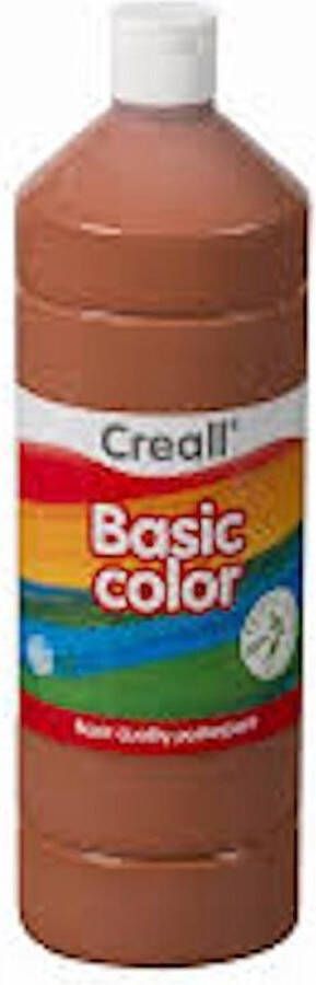 Planet Happy Creall plakkaatverf Basic Color 500ml Bruin