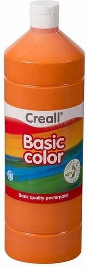 Planet Happy Creall plakkaatverf Basic Color 500ml Oranje