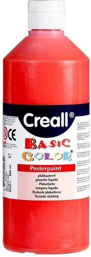 Creall plakkaatverf Basic Color 500ml Rood