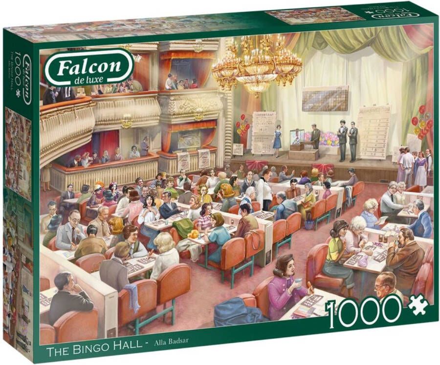 Basic Falcon de Luxe Puzzel The Bingo Hall 1000 Stukjes