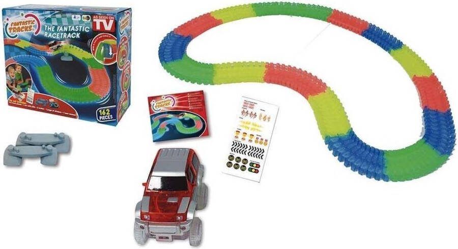 Basic Fantastic Racetrack met Auto + Licht 162-delig