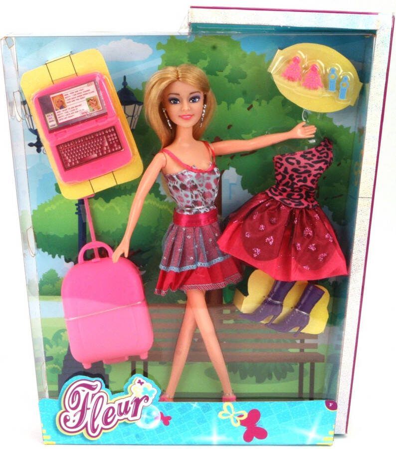 Basic Fleur Pop met 2 Outfits en Accessoires Assorti