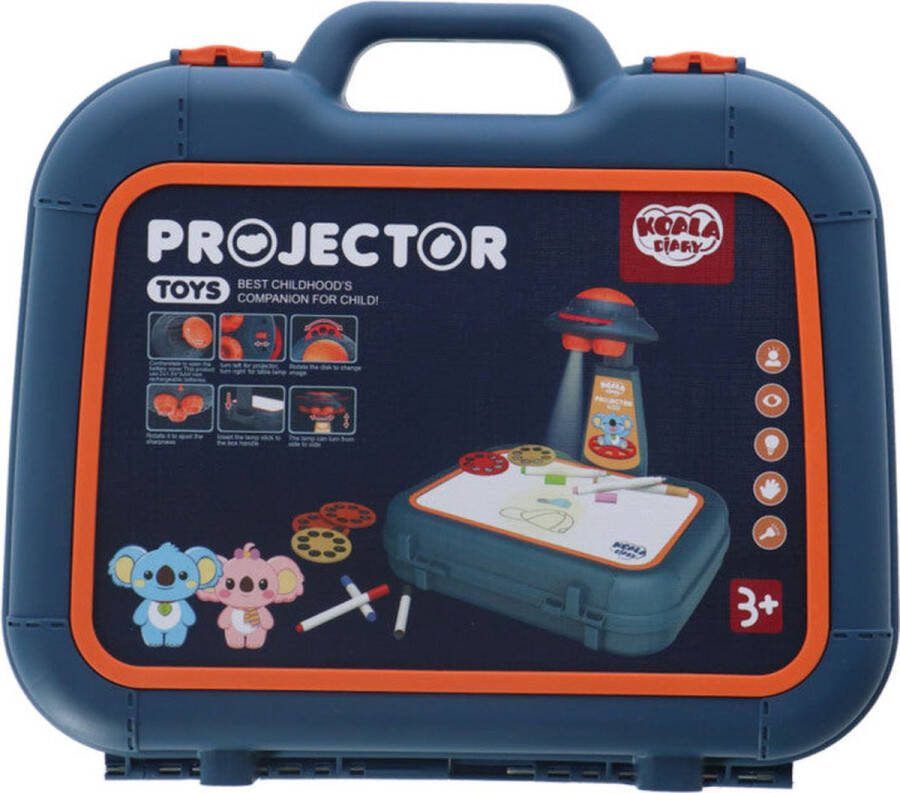 Basic Koala Diary Tekenprojector in Koffer Blauw