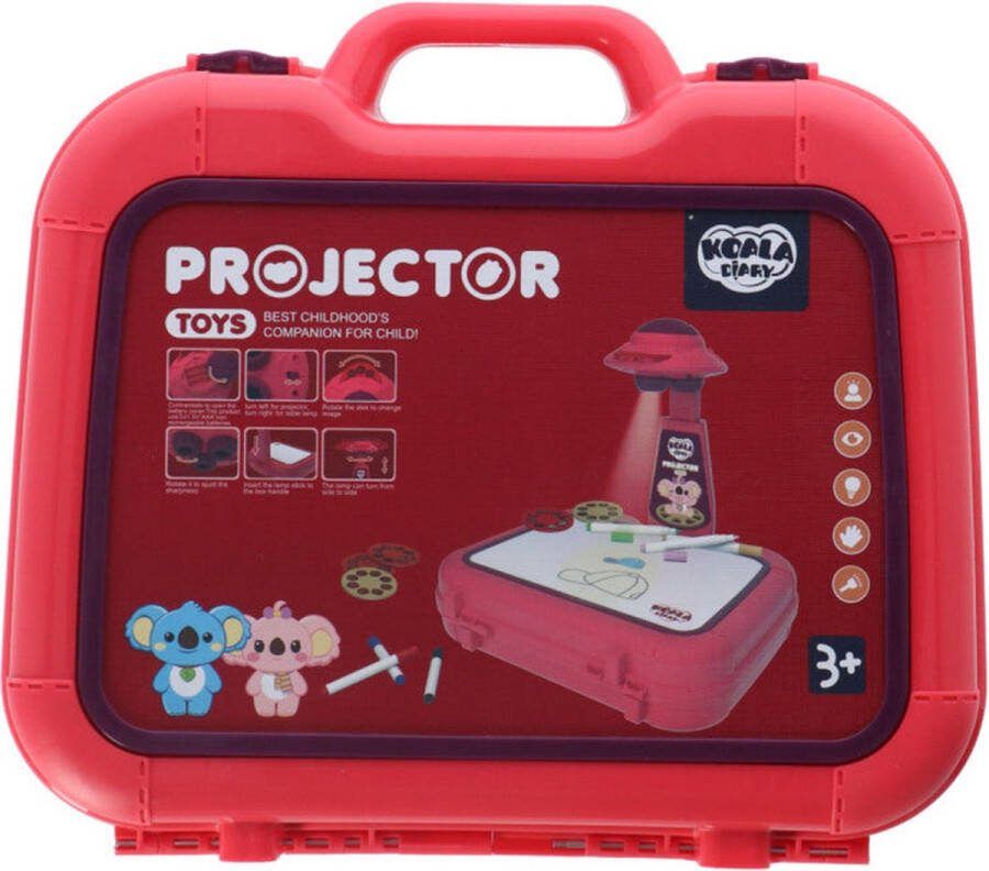 Basic Koala Diary Tekenprojector in Koffer Roze