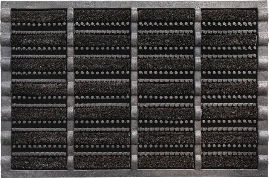 Basic Mudbuster Borstelmat 40x60 cm zwart