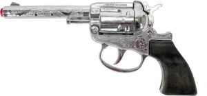 Gonher Cowboy verkleed speelgoed revolver pistool metaal 100 schots plaffertjes Verkleedattributen
