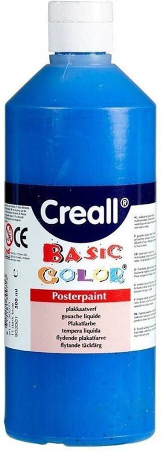 Coppens Creall plakkaatverf Basic Color 500ml Blauw