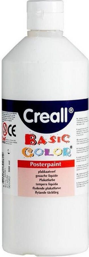 Coppens Creall plakkaatverf Basic Color 500ml Wit
