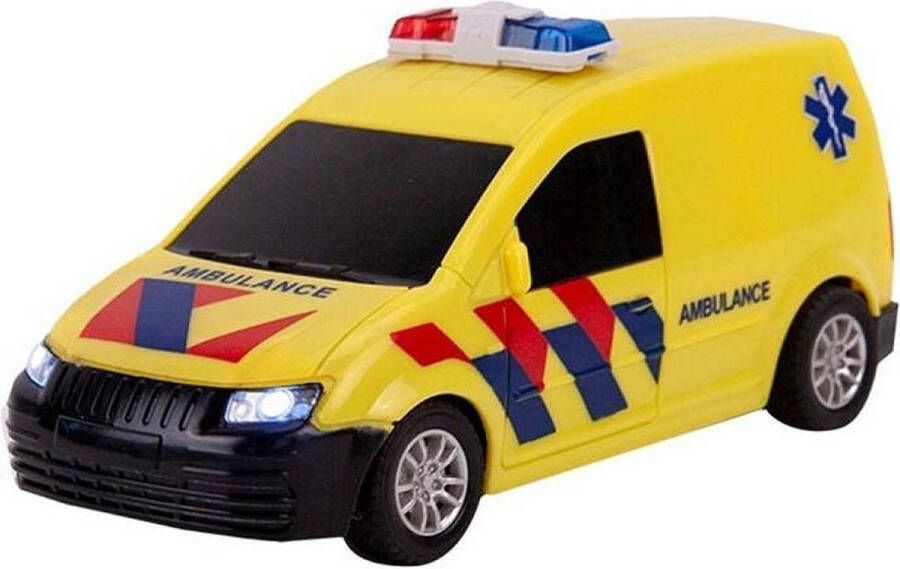Basic Ambulance Met Licht Radiografisch Bestuurbare Auto Geel