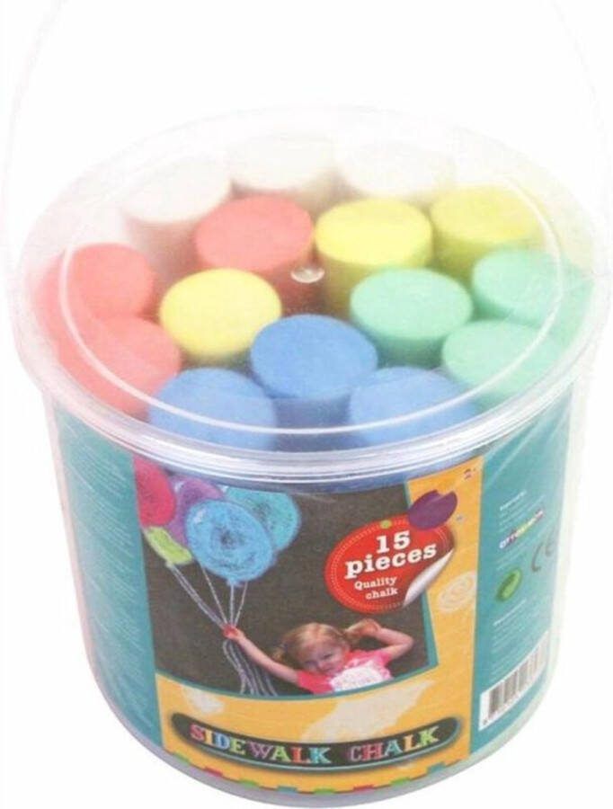 Basic Stoepkrijt 15 stuks