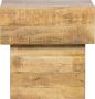 Basiclabel Balk Too Salontafel Hout Naturel 50x50x35 - Thumbnail 1