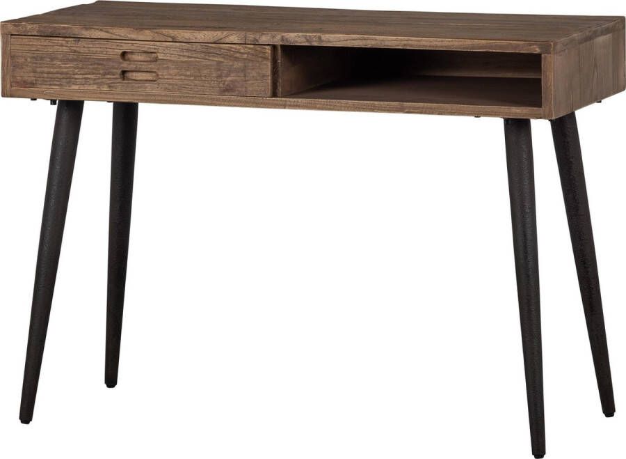 BASICLABEL Maddox Bureau Recycled Hout Naturel 77x110x50