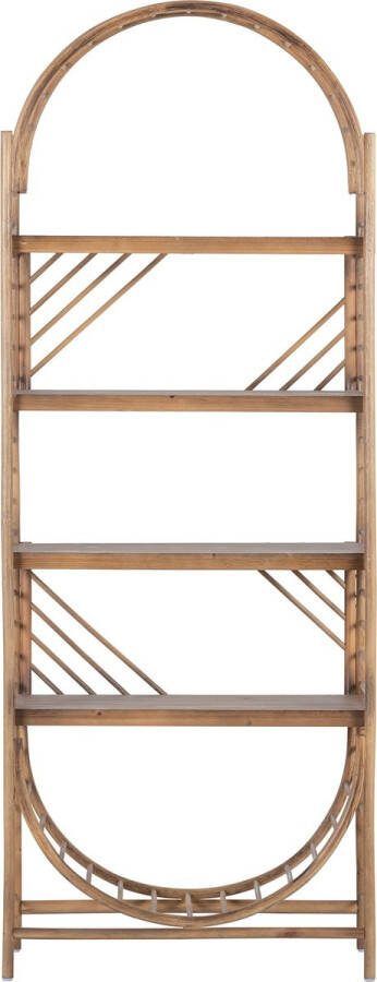 Basiclabel Orient Open Kast Bamboe Naturel 170x65x35