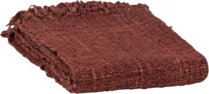 BASICLABEL Plaid Schrab Katoen Roest 130x170x1
