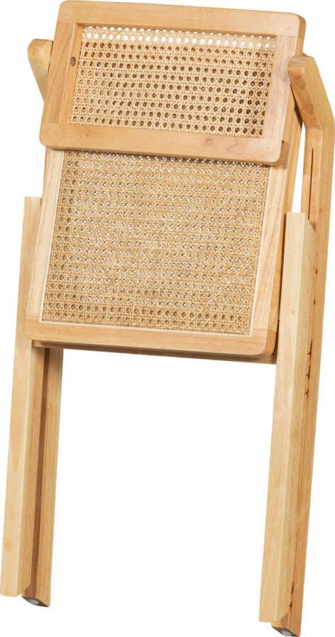 BASICLABEL WEFT KLAPSTOEL RATTAN HOUT NATUREL