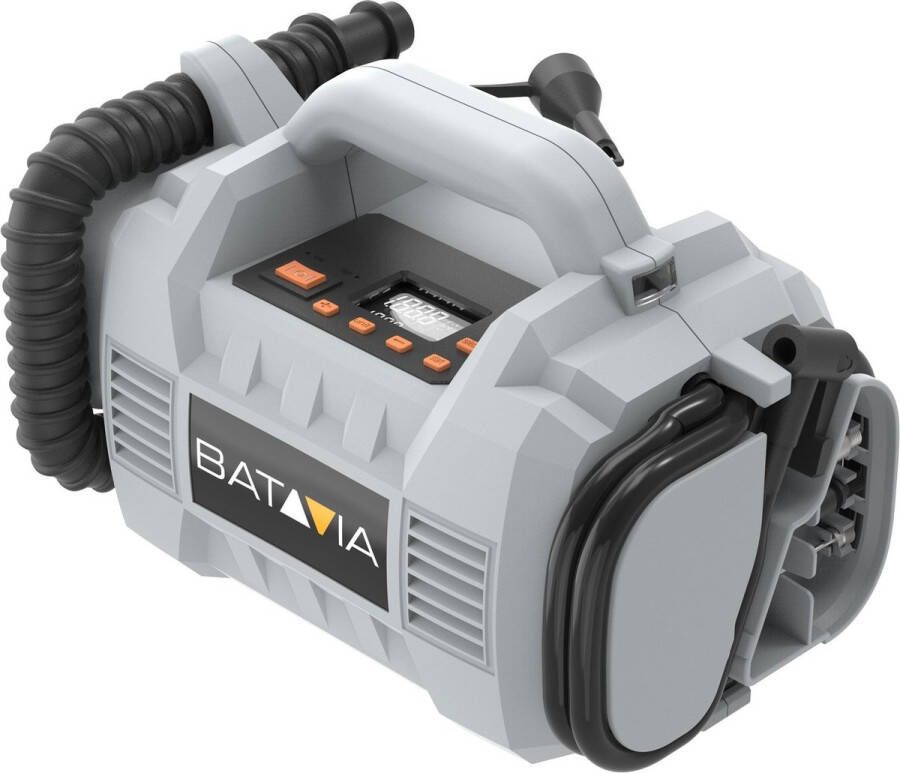 Batavia Compressor 18V Incl. 4.0 Ah Accu Geschikt voor het opblazen van opblaasbare artikelen banden sportballen luchtmatrassen zwembaden Maxxpack