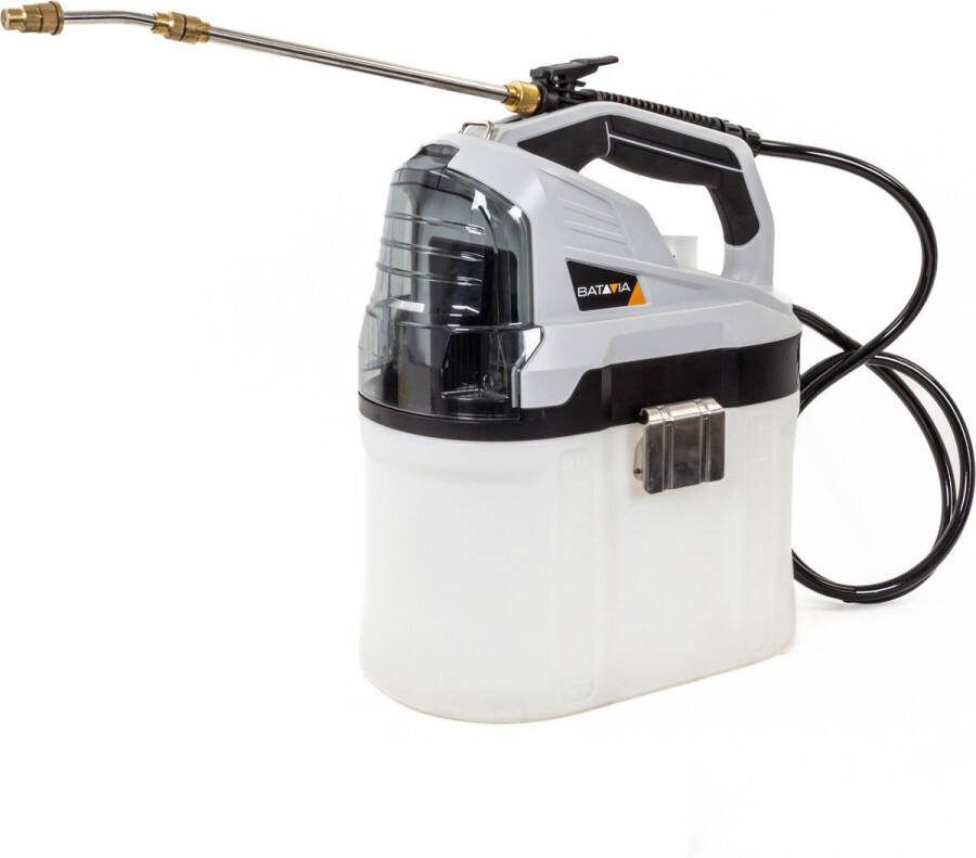 Batavia Drukspuit 7.5 L 18V Incl. 5.0 Ah Accu 4.0 Ah Oplader Geschikt voor meststoffen pesticiden en herbiciden Maxxpack