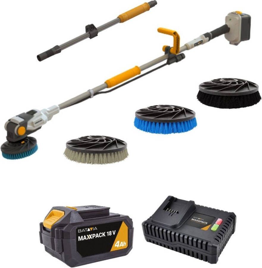 Batavia Mini Kettingzaag 7'' Nexxsaw Brushless 18V Incl. 2.4 Ah Lader Met deze compacte kettingzaag zaag je snel en gemakkelijk takken en andere houtsoorten Ultra
