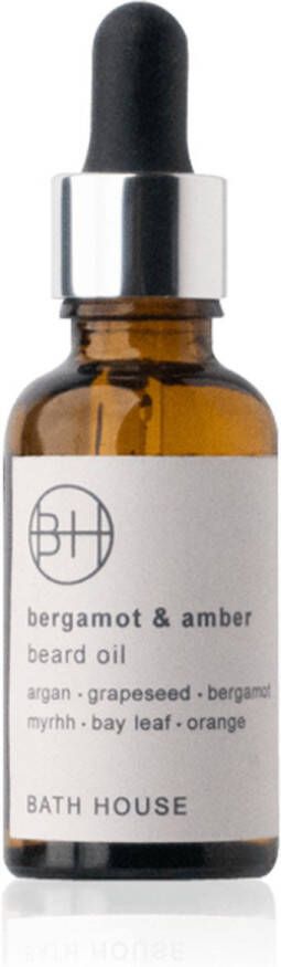 Bath House Baardolie Bergamot & Amber