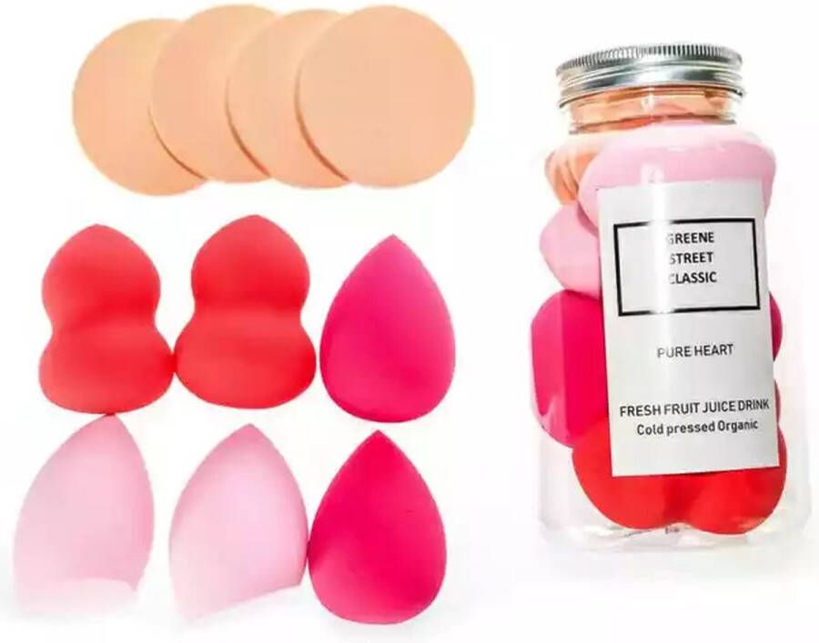 BathQueen Make-up spons 10 stuks Beauty Blender spons voor make-up Foundation blender Make-up Ei