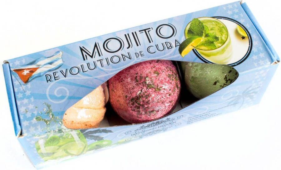 Bathroom heaven Bad Bruisballen Revolutie de Cuba Mojito 3 stuks x 120g