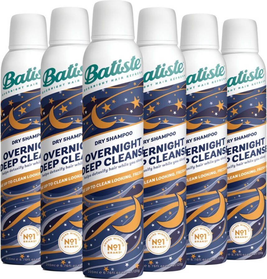 Batiste 6x Droogshampoo Overnight Deep Cleanse 200 ml