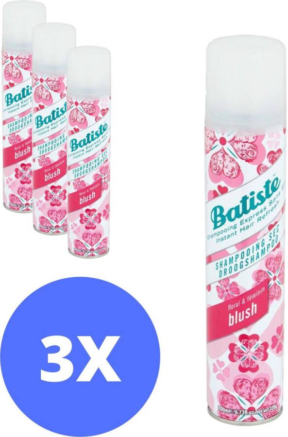 Batiste Blush Droogshampoo 200 ml 3 stuks