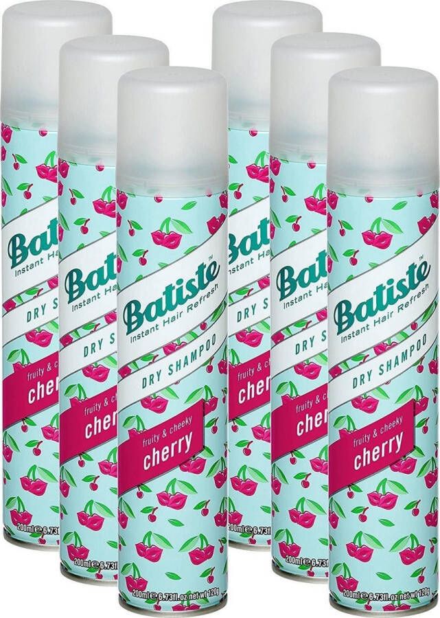 Batiste Cherry Droogshampoo 6x 200 ml Voordeelpakket