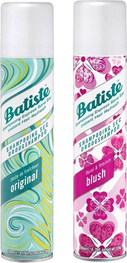 Batiste Droogshampoo Duo Original & Blush 2 x 200ml