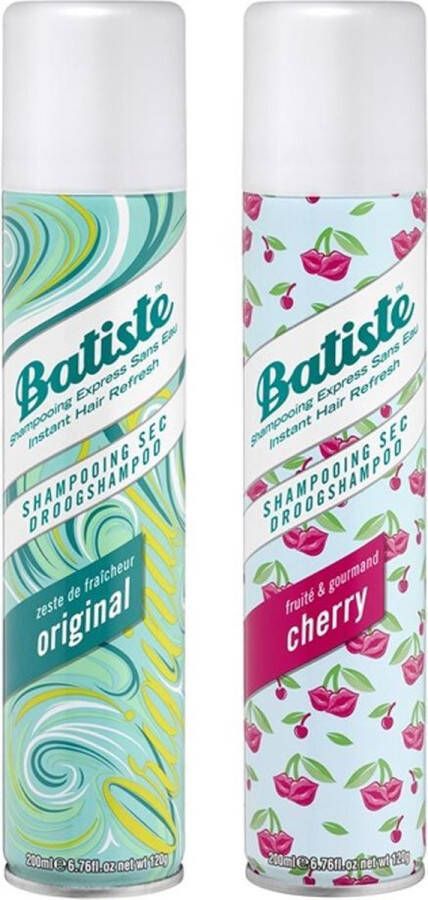 Batiste Droogshampoo Duo Original & Cherry 2 x 200ml