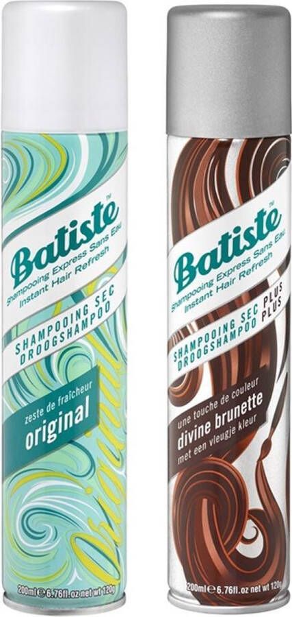 Batiste Droogshampoo Duo Original & Dark Hair 2 x 200ml