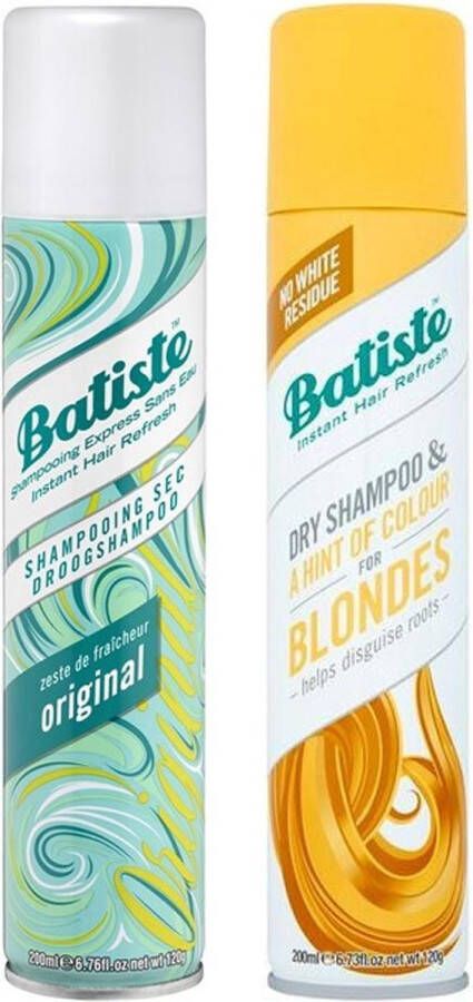 Batiste Droogshampoo Duo Original & Light Blonde 2 x 200ml