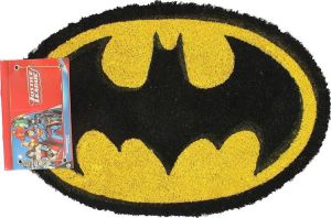 Batman Classic Bat Logo Deurmat Zwart Geel Officiële Merchandise